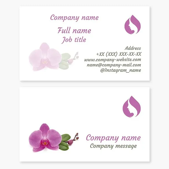 Business card template Beauty, beauty salon, hairdresser