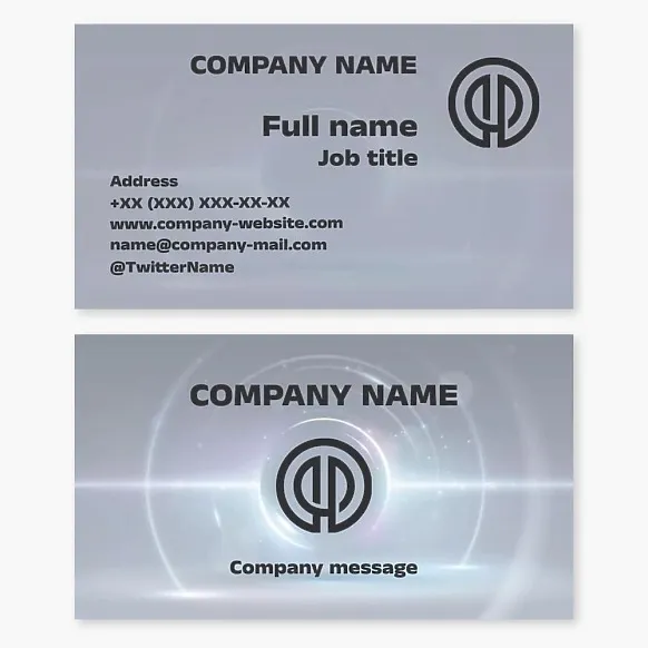 Business card template Abstract in modern style