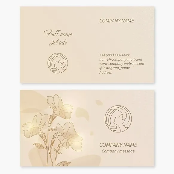 Business card template Hairdresser