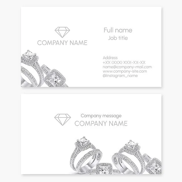 Jewelry Business Card Template