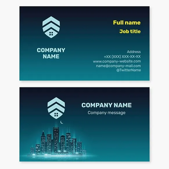 Business card template Real estate, rental housing