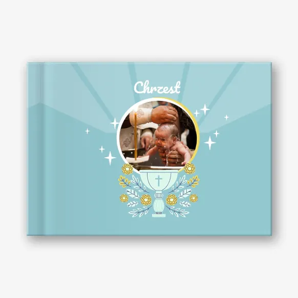 Szablon fotoksiążki chrztu dziecka