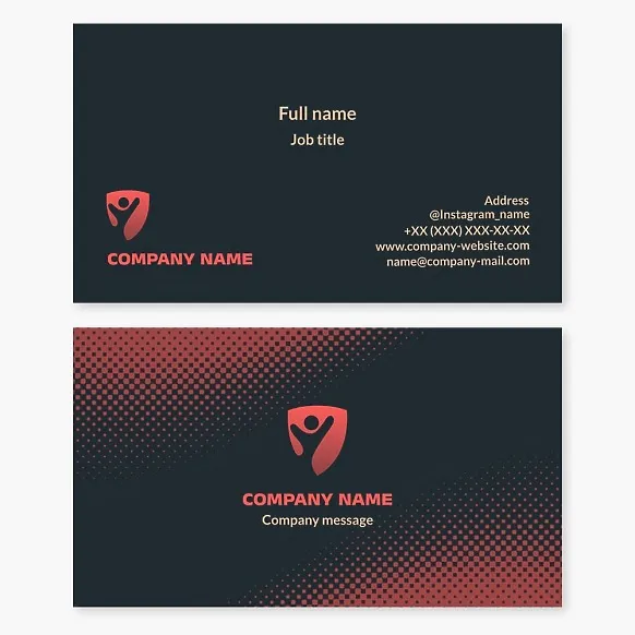 Shield | Business card template for life insurance