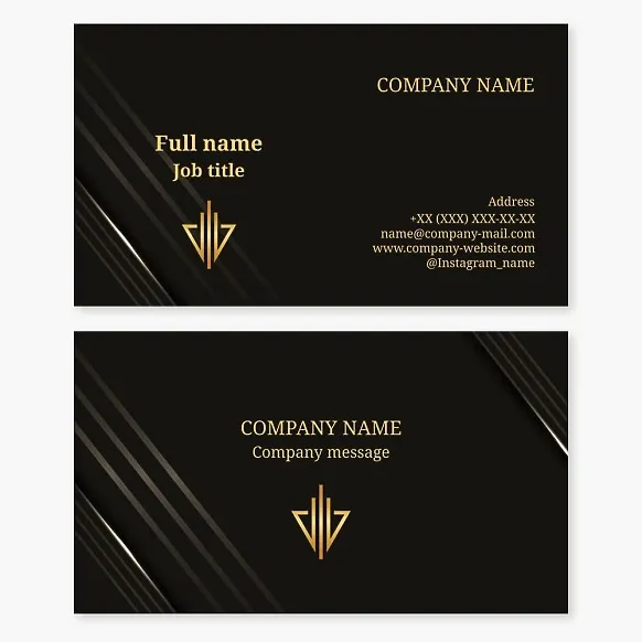 Business card template. Real estate. Construction.