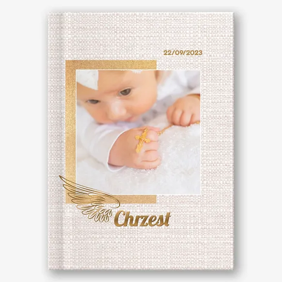 Szablon fotoksiążki na chrzest dziecka