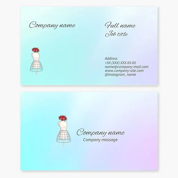 Mannequin Fashion Business Card Template