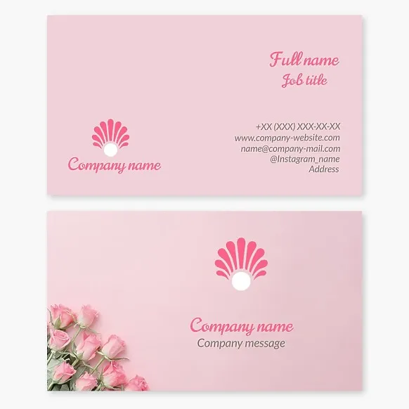 Business card template Pearl, gift shop, jewelry