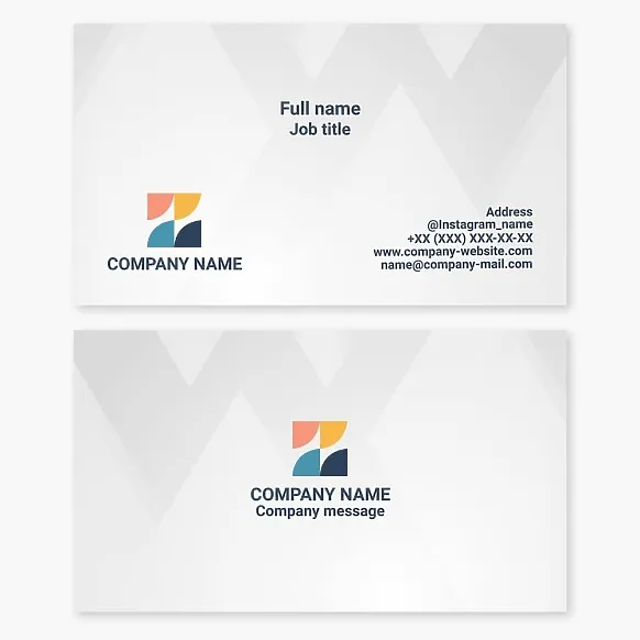 Business card template. Abstract. Diversity, inclusivity, collaboration, growth, dynamic development.