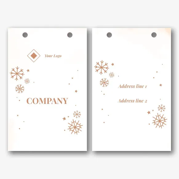 Vintage package template for the New Year