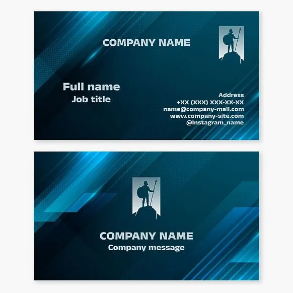 Business card template. Abstract. Spartan.