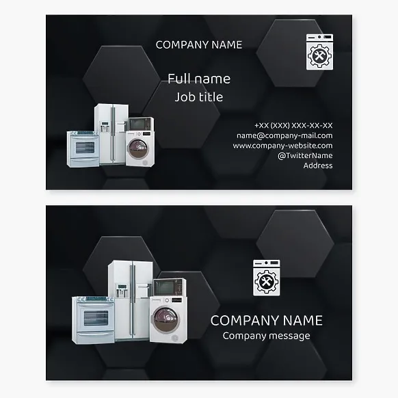 Business card template Home appliance repair
