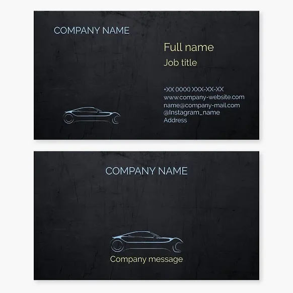Business card template Car repair