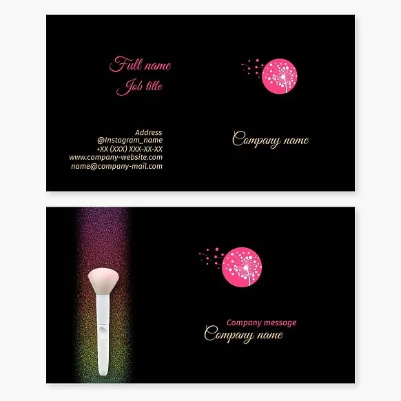 Makeup Artist Business Card Template