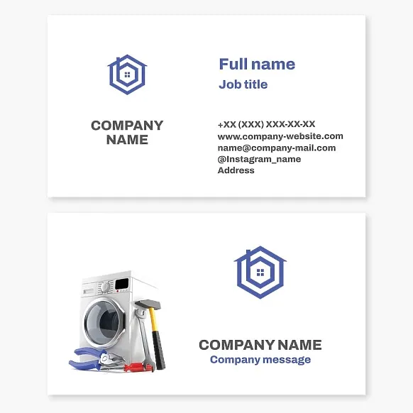 Business card template Home appliance repair