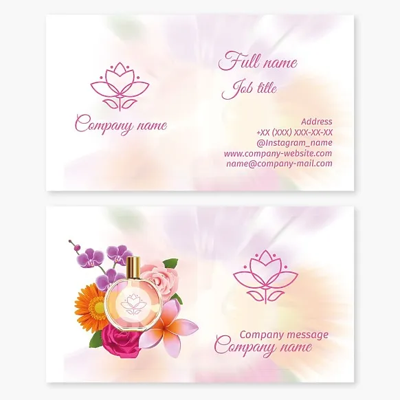 Perfuma business card template