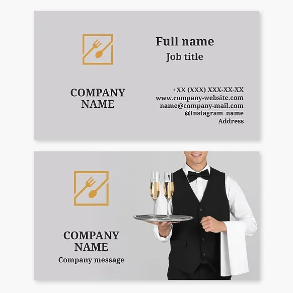 Restaurant Business Card Template