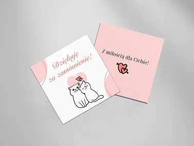 Kartki "Dziękuję" (Thanks cards)