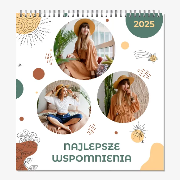 Szablon kalendarza najlepsze wspomnienia