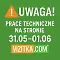 🛠️ Uwaga! Prace techniczne na stronie