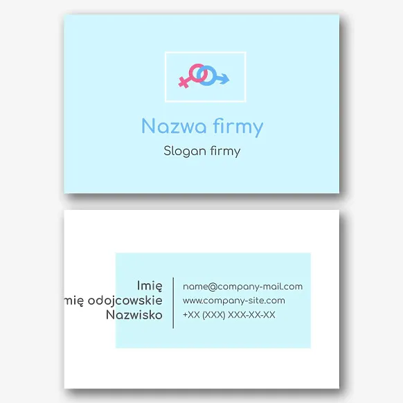 Szablon wizytówki reproduktora