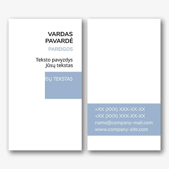 Paprastos abstrakčios vizitinės kortelės Šablonas
