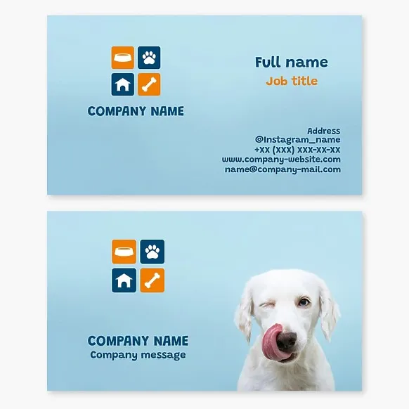 Pet Shop Business Card Template