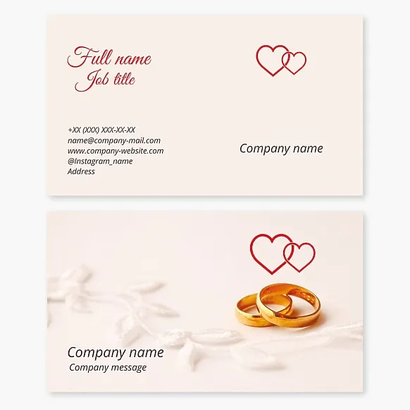 Wedding Ring Business card