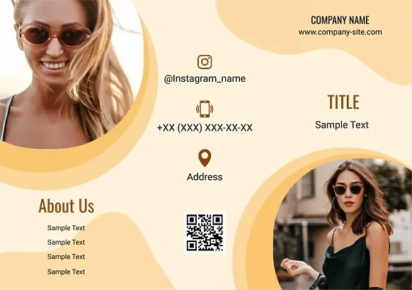 Sunglasses Store Booklet template