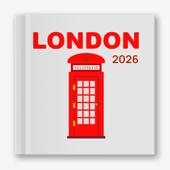 Шаблон фотокниги путешествие в Лондон