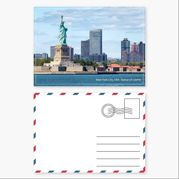Tourist (scenic) postcard. New York
