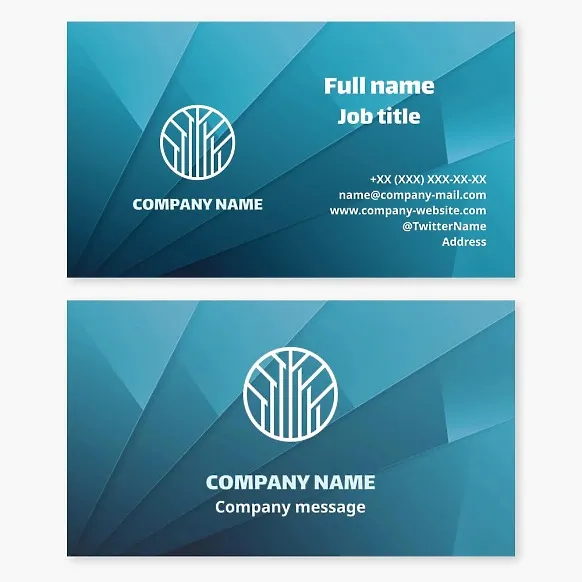 Business card template Real estate, construction, development