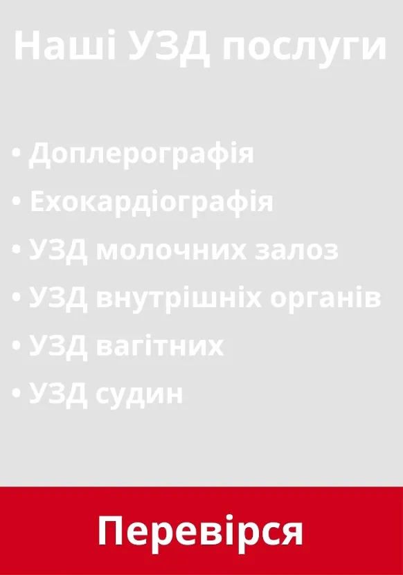 УЗИ услуги 400х500