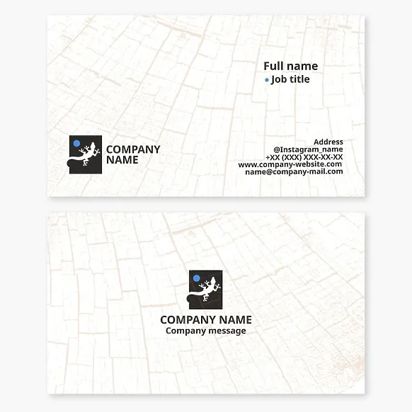 Free salamander business card templet 