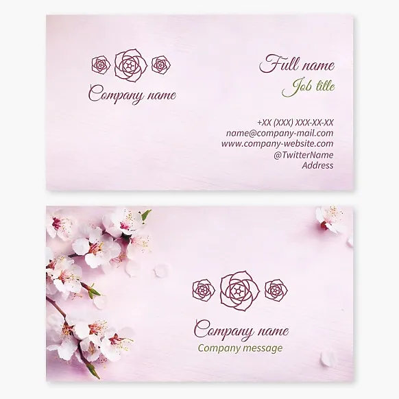 Flower, Flower Studio Business Card