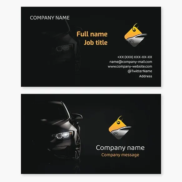 Business card template Car sales, Automotive