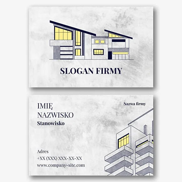 Szablon wizytówki architekta