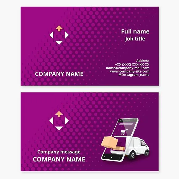 Delivery Service Business Card Template