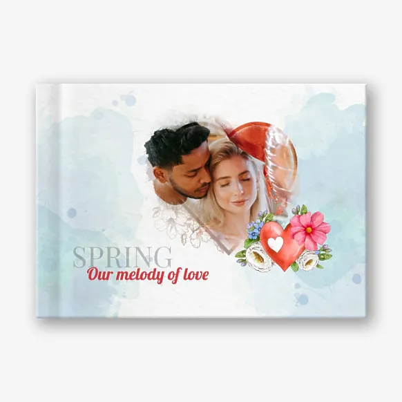 Spring love story photobook template