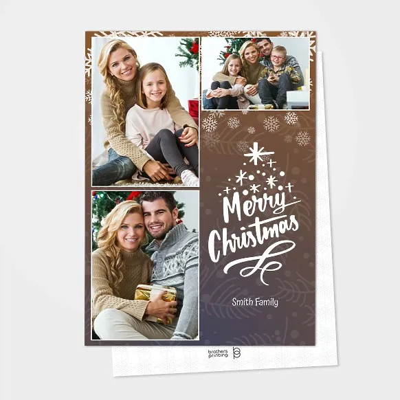 Brown Christmas Card