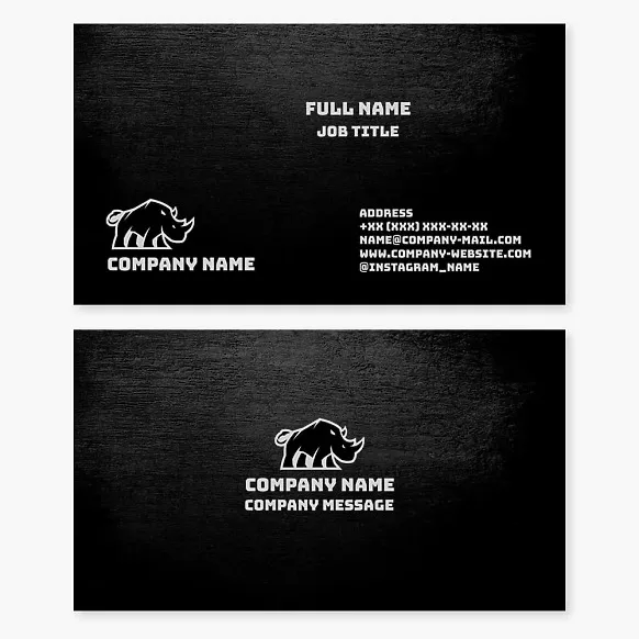 Rhino Business Card Template