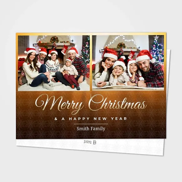 Warm brown Christmas Card/New Year