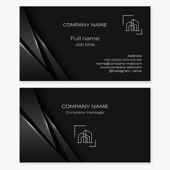Premium business card. Architectural and construction firm.