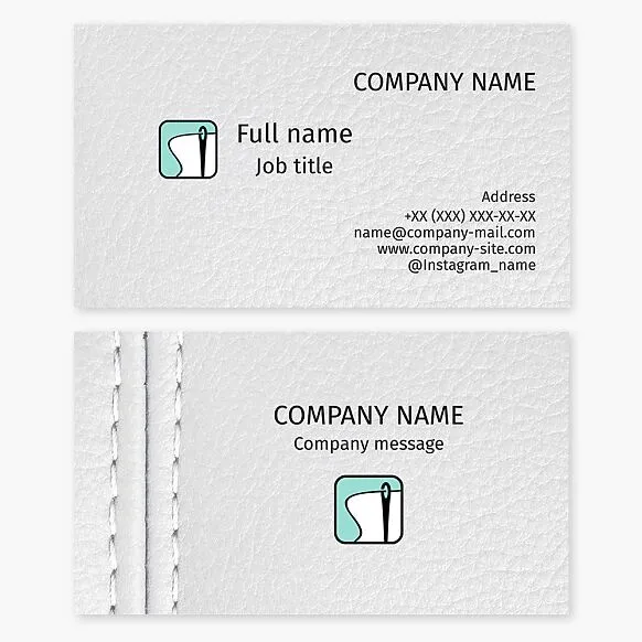 Sewing | Sewing Workshop | Threads and Needles Logo | Business Card Template