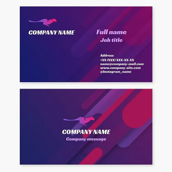 Big Cat Logo | Puma, Panther, Jaguar | Sports | Brand | Abstract Business Card Template