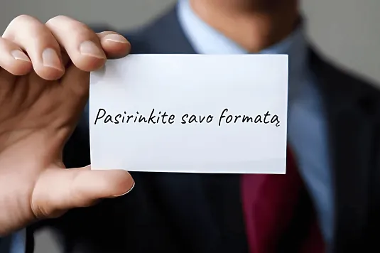 Klasikinė vizitinė kortelė ir euro vizitinė kortelė: kokį formatą pa...