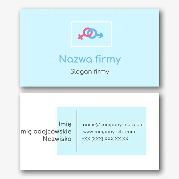 Szablon wizytówki reproduktora