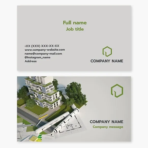 Business card template Architecture, architect