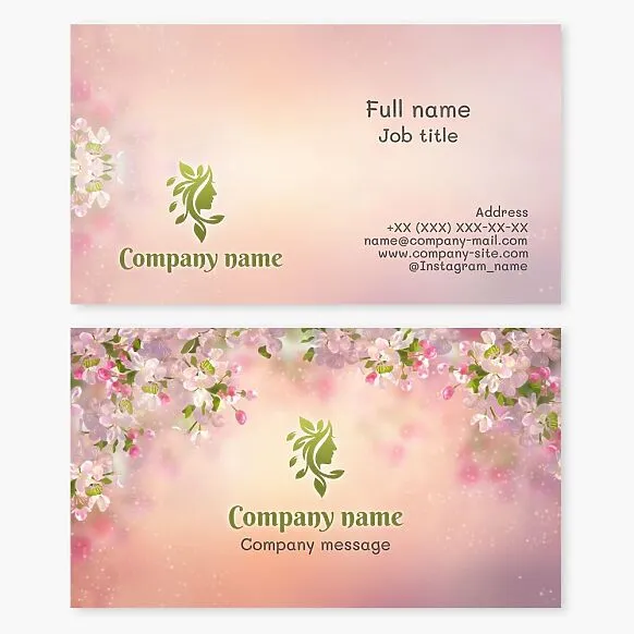 Business card template. Beauty salon. Hair salon.