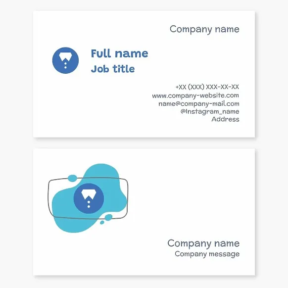 Business card template Dry cleaning, washing, ironing of clothes and things