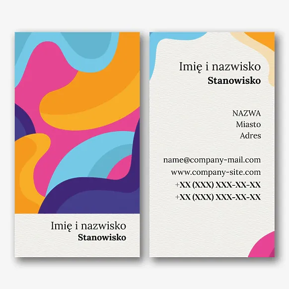 Szablon wizytówki firmowej